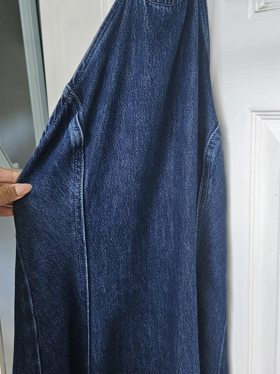 Anthropologie Dresses & Skirts - Anthropologie Backless Denim Dress in Dark Blue